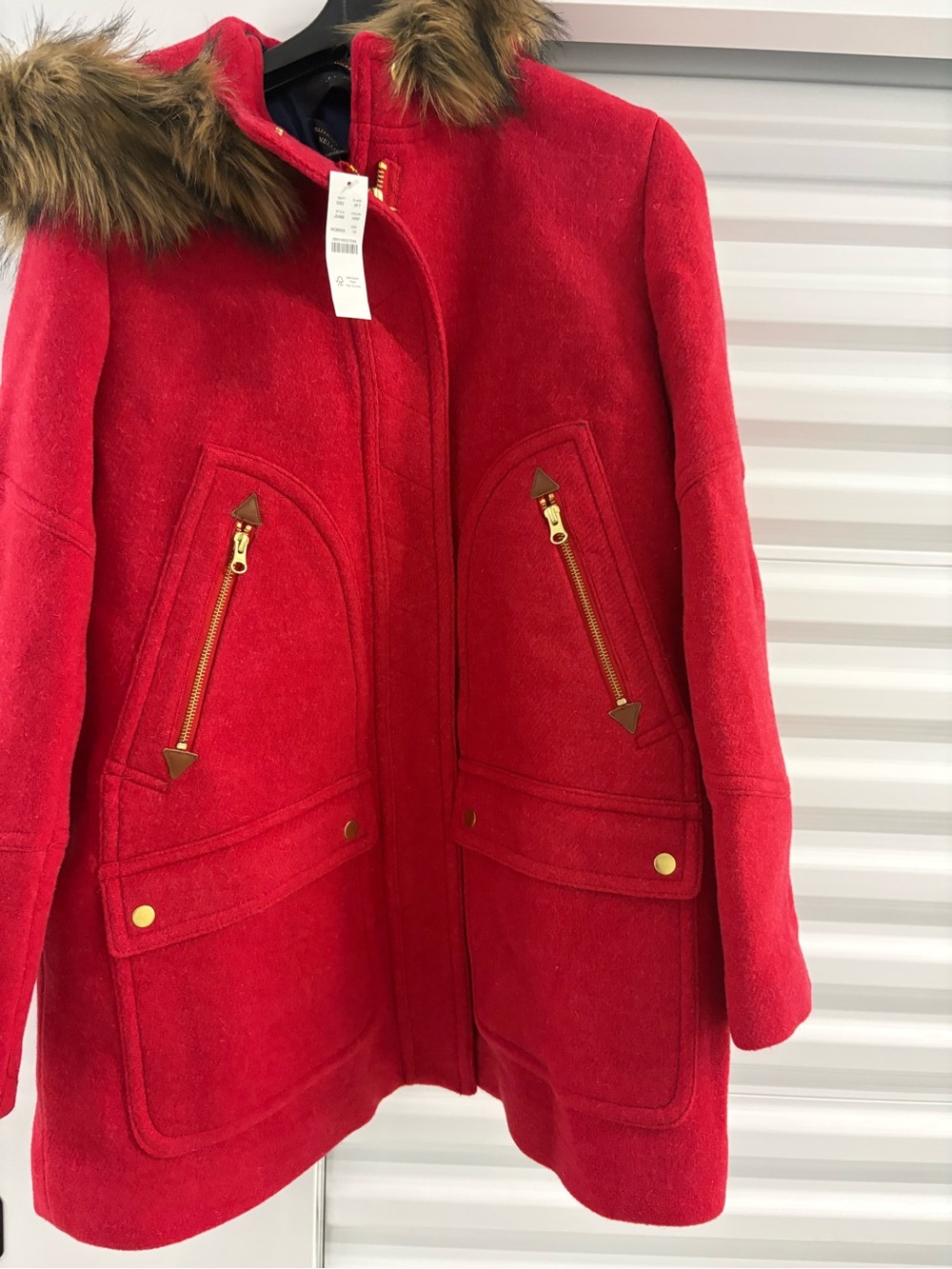 J. Crew Chateau Parka. Size 14. New, BUT with 2 small holes.